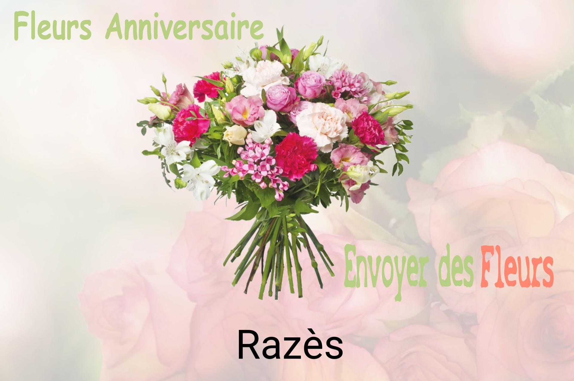 Bouquet de fleurs d’anniversaire livré à Razès